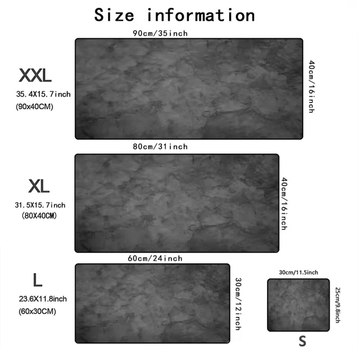 Premium Stone Texture XL Desk Mat – Anti-Slip Gaming & Work Mousepad