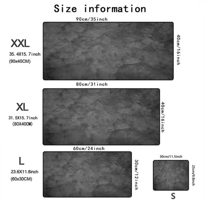 Premium Stone Texture XL Desk Mat – Anti-Slip Gaming & Work Mousepad
